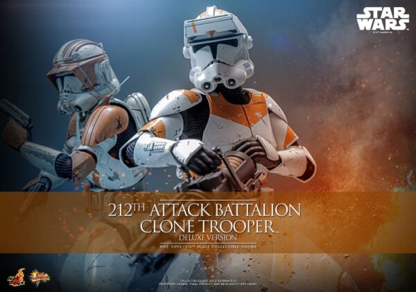 Star Wars: The Clone Wars Akció Figura 1/6 212th Attack Battalion Clone Trooper Deluxe Version 30 cm