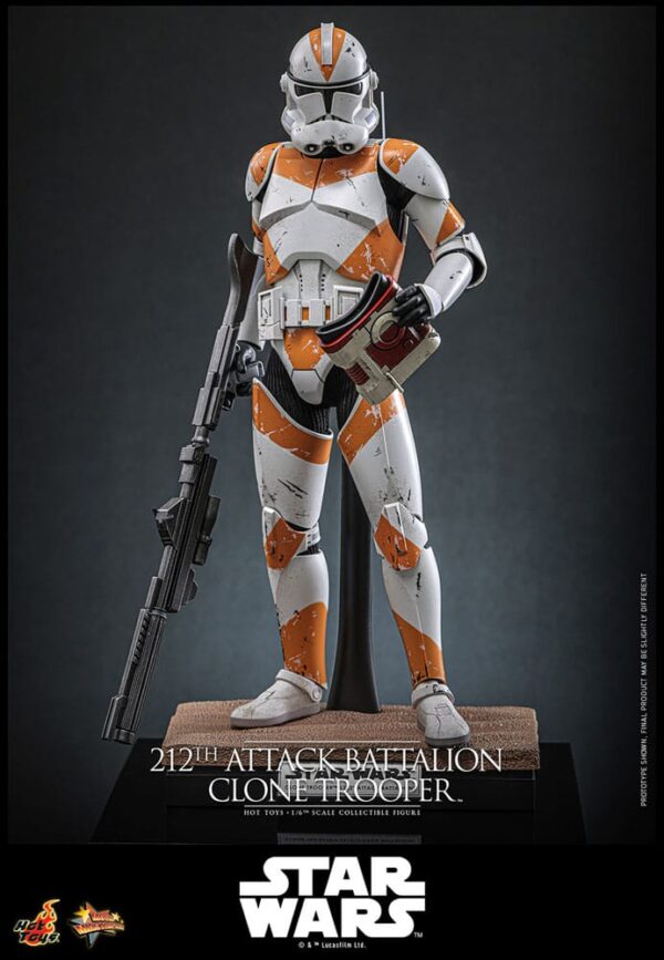 Star Wars: The Clone Wars Akció Figura 1/6 212th Attack Battalion Clone Trooper Deluxe Version 30 cm