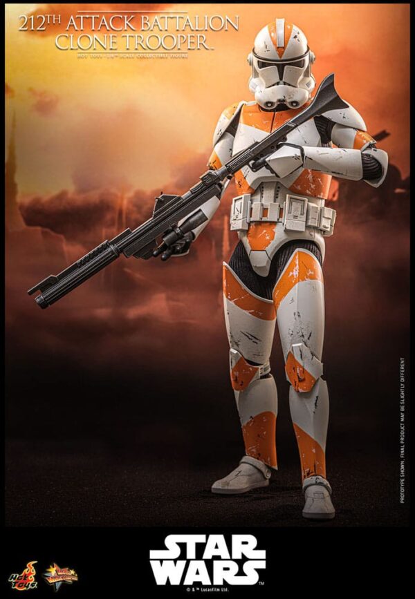 Star Wars: The Clone Wars Akció Figura 1/6 212th Attack Battalion Clone Trooper Deluxe Version 30 cm