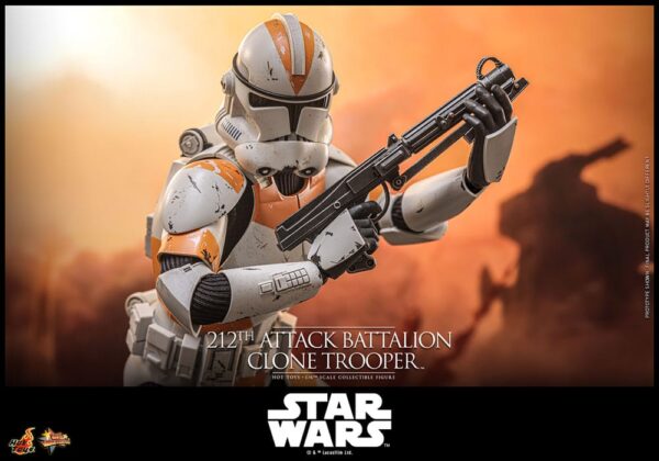 Star Wars: The Clone Wars Akció Figura 1/6 212th Attack Battalion Clone Trooper Deluxe Version 30 cm