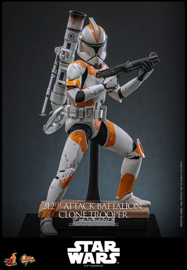 Star Wars: The Clone Wars Akció Figura 1/6 212th Attack Battalion Clone Trooper Deluxe Version 30 cm