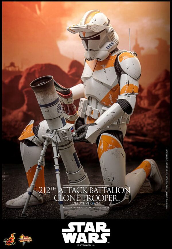Star Wars: The Clone Wars Akció Figura 1/6 212th Attack Battalion Clone Trooper Deluxe Version 30 cm