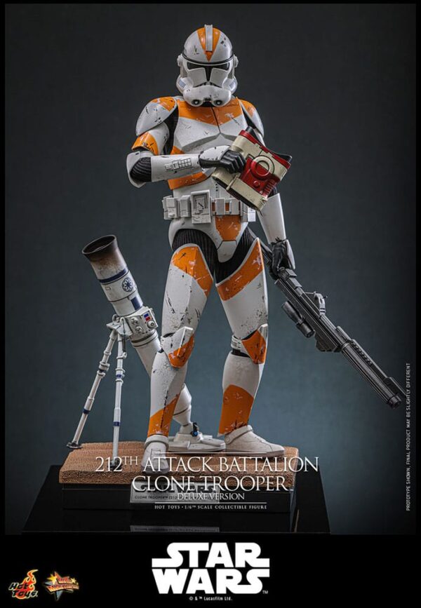 Star Wars: The Clone Wars Akció Figura 1/6 212th Attack Battalion Clone Trooper Deluxe Version 30 cm