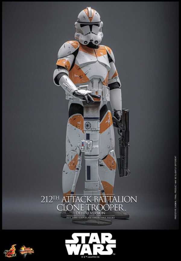 Star Wars: The Clone Wars Akció Figura 1/6 212th Attack Battalion Clone Trooper Deluxe Version 30 cm