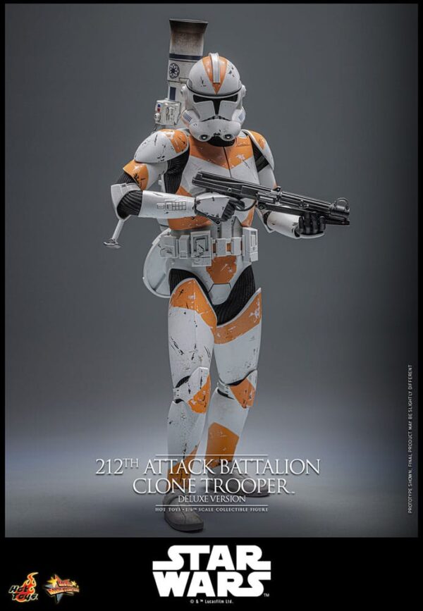Star Wars: The Clone Wars Akció Figura 1/6 212th Attack Battalion Clone Trooper Deluxe Version 30 cm