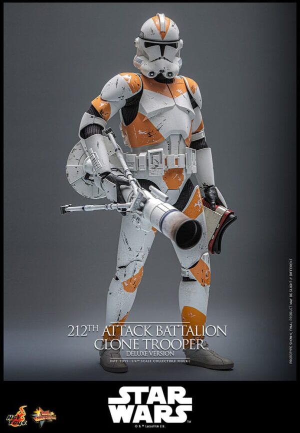 Star Wars: The Clone Wars Akció Figura 1/6 212th Attack Battalion Clone Trooper Deluxe Version 30 cm