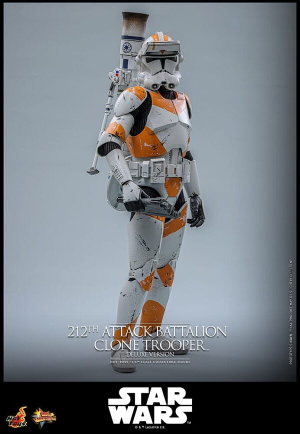 Star Wars: The Clone Wars Akció Figura 1/6 212th Attack Battalion Clone Trooper Deluxe Version 30 cm