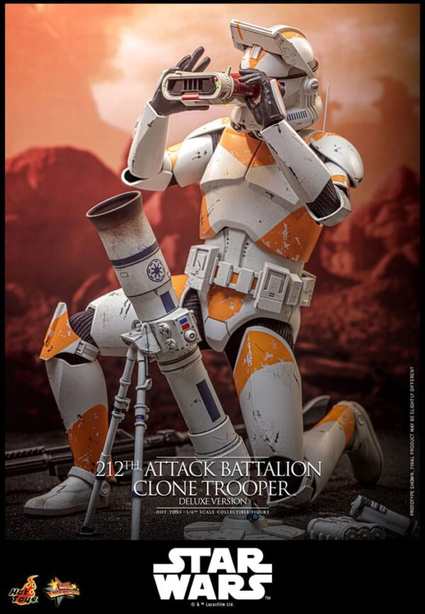 Star Wars: The Clone Wars Akció Figura 1/6 212th Attack Battalion Clone Trooper Deluxe Version 30 cm