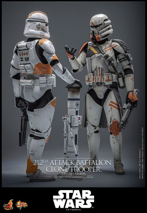 Star Wars: The Clone Wars Akció Figura 1/6 212th Attack Battalion Clone Trooper Deluxe Version 30 cm