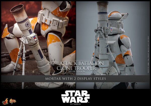 Star Wars: The Clone Wars Akció Figura 1/6 212th Attack Battalion Clone Trooper Deluxe Version 30 cm