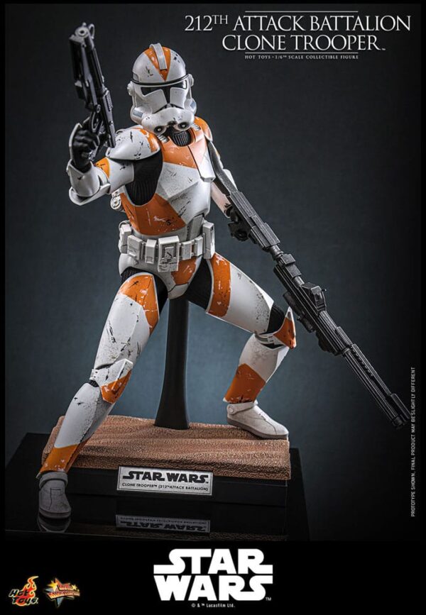 Star Wars: The Clone Wars Akció Figura 1/6 212th Attack Battalion Clone Trooper Deluxe Version 30 cm