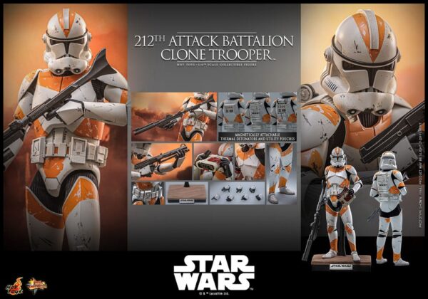 Star Wars: The Clone Wars Akció Figura 1/6 212th Attack Battalion Clone Trooper 30 cm Star Wars: The Clone Wars Akció Figura 1/6 212th Attack Battalion Clone Trooper 30 cm