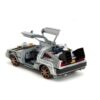 Back to the Future III Hollywood Rides Diecast Model 1/24 DeLorean Time Machine Railroad Wheels