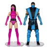 Mortal Kombat Akció Figura 2-Pack Sub-Zero vs. Mileena (Klassiks) 18 cm Mortal Kombat Akció Figura 2-Pack Sub-Zero vs. Mileena (Klassiks) 18 cm
