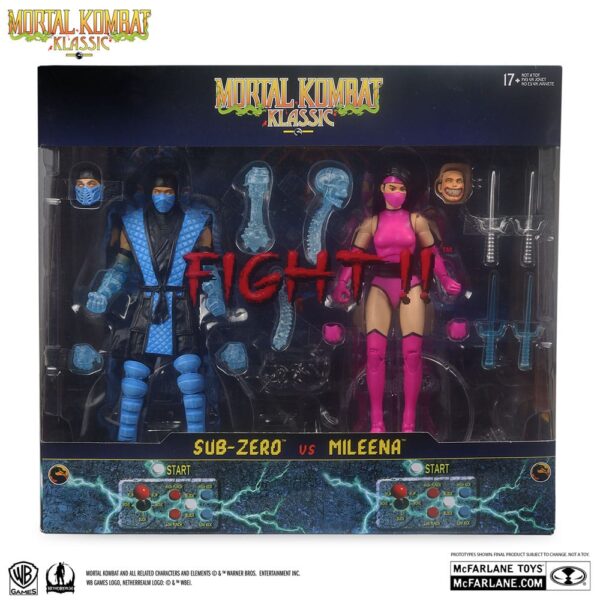Mortal Kombat Akció Figura 2-Pack Sub-Zero vs. Mileena (Klassiks) 18 cm Mortal Kombat Akció Figura 2-Pack Sub-Zero vs. Mileena (Klassiks) 18 cm