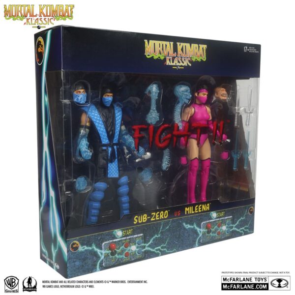 Mortal Kombat Akció Figura 2-Pack Sub-Zero vs. Mileena (Klassiks) 18 cm Mortal Kombat Akció Figura 2-Pack Sub-Zero vs. Mileena (Klassiks) 18 cm