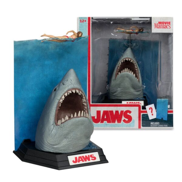 Jaws Movie Maniacs PVC Szobor Jaws (50th Anniversary) 16 cm