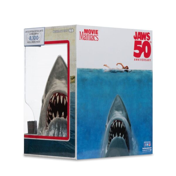 Jaws Movie Maniacs PVC Szobor Jaws (50th Anniversary) 16 cm