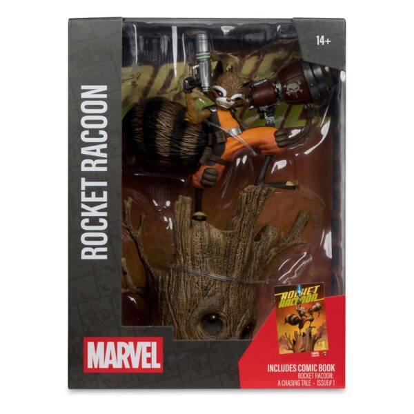 Marvel Collection PVC Szobor 1/6 Rocket Racoon (Rocket Racoon: A Chasing Tale #1) 18 cm