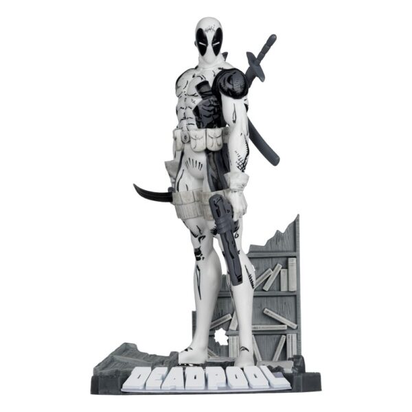 Marvel Collection PVC Szobor 1/10 Deadpool (The New Mutants #98) (Line Art) (Gold Label) 17 cm