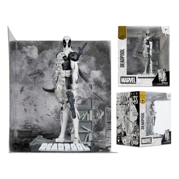 Marvel Collection PVC Szobor 1/10 Deadpool (The New Mutants #98) (Line Art) (Gold Label) 17 cm Marvel Collection PVC Szobor 1/10 Deadpool (The New Mutants #98) (Line Art) (Gold Label) 17 cm