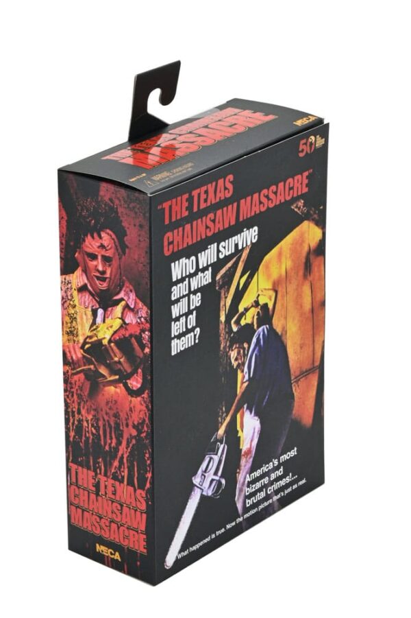 Texas Chainsaw Massacre Clothed Akció Figura Leatherface 50th Anniversary 20 cm