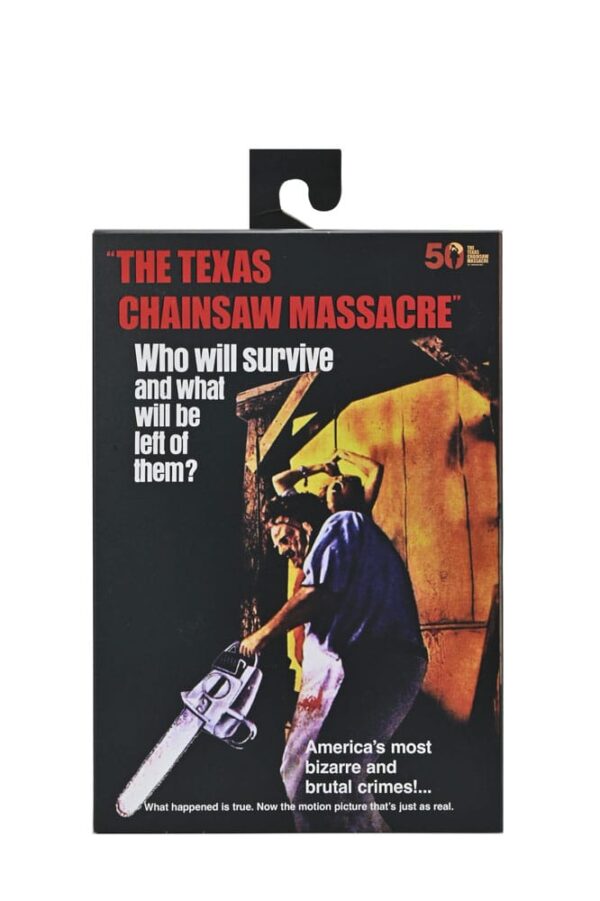 Texas Chainsaw Massacre Clothed Akció Figura Leatherface 50th Anniversary 20 cm