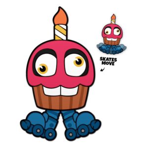 Five Nights at Freddy´s Kitűző Party Mr Cupcake 5 cm