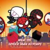 Spider Man Mini Egg Attack Blind Box Figuras keycaps 5 cm Assortment (6)