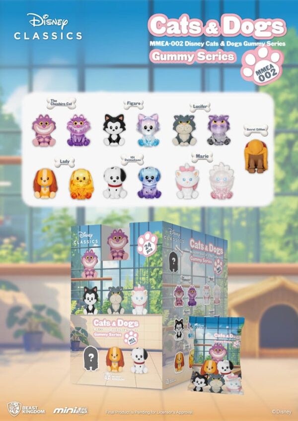 Disney Cats & Dogs Mini Egg Attack Blind Box Figuras Gummy Series 3 cm Assortment (24) Disney Cats & Dogs Mini Egg Attack Blind Box Figuras Gummy Series 3 cm Assortment (24)