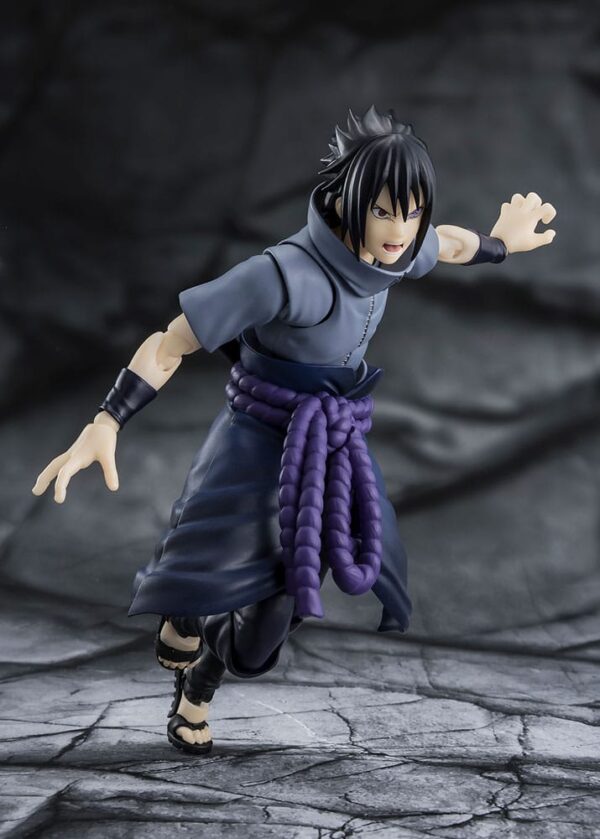 Naruto S.H.Figuarts Akció Figura Sasuke Uchiha Solitary Shinobi 15 cm