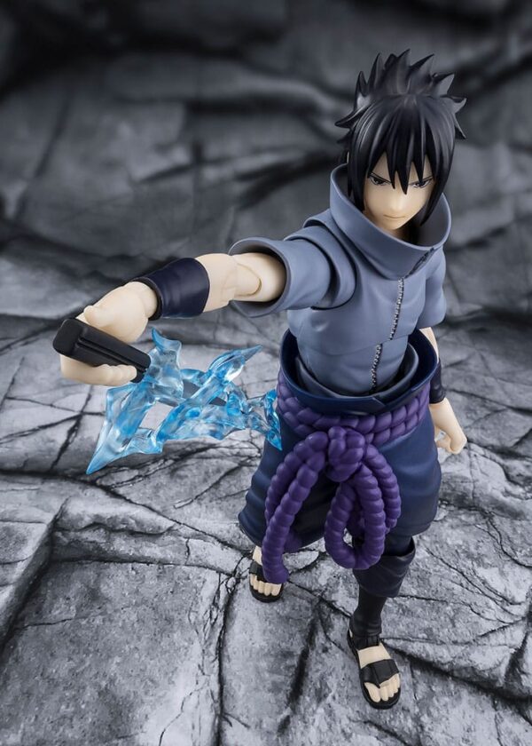 Naruto S.H.Figuarts Akció Figura Sasuke Uchiha Solitary Shinobi 15 cm