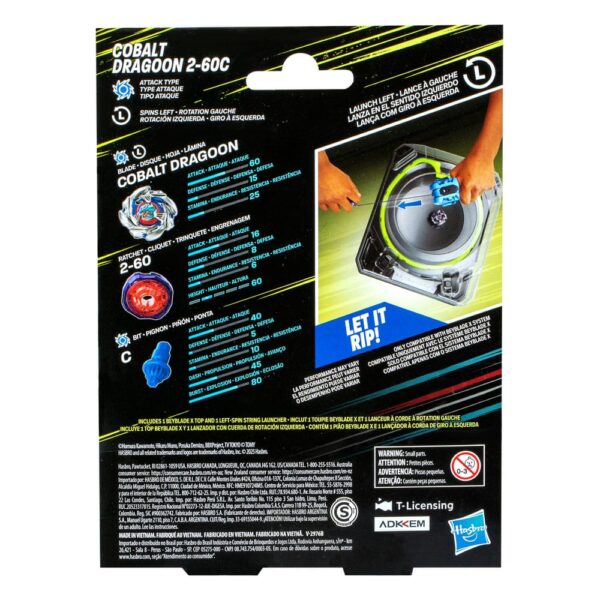 Beyblade X Cobalt Dragoon 2-60C Launcher Set Beyblade X Cobalt Dragoon 2-60C Launcher Set