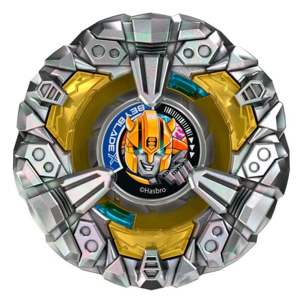 Beyblade X and Transformers Collab Bumblebee 3-60GP vs. Shockwave 5-80O Beyblade X and Transformers Collab Bumblebee 3-60GP vs. Shockwave 5-80O