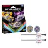 Beyblade X and Transformers Collab Bumblebee 3-60GP vs. Shockwave 5-80O Beyblade X and Transformers Collab Bumblebee 3-60GP vs. Shockwave 5-80O