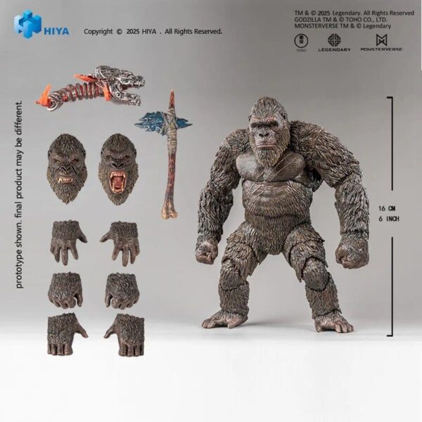 Godzilla vs. Kong Exquisite Basic Series Akció Figura Kong 2.0 16 cm