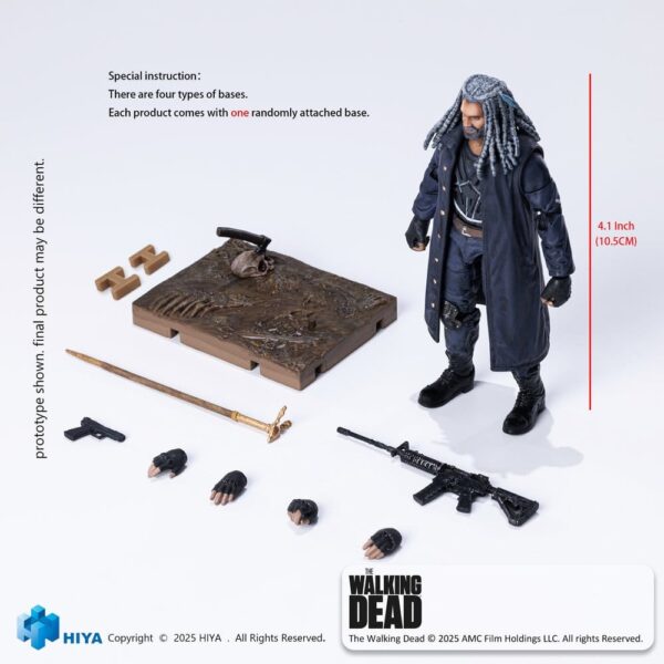 The Walking Dead Exquisite Mini Series  Akciófigur 1/18 Ezekiel 11 cm