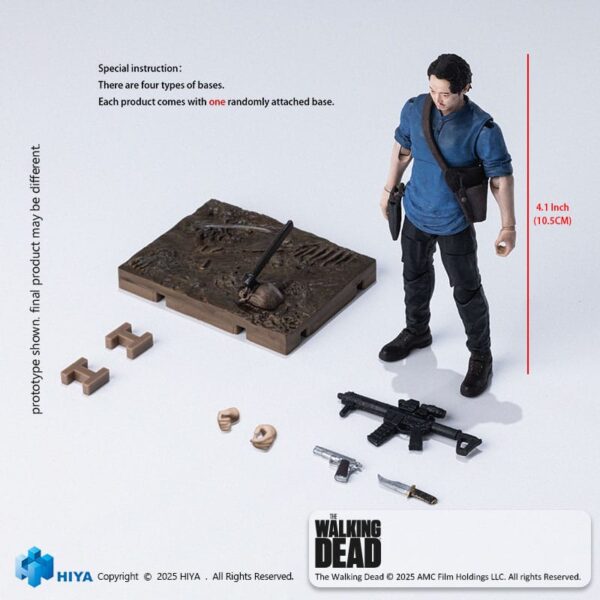 The Walking Dead Exquisite Mini Series  Akciófigur 1/18 Glenn 11 cm