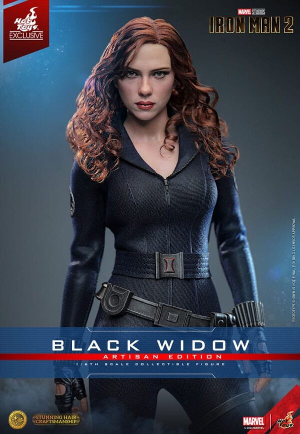 Iron Man 2 Akció Figura 1/6 Black Widow Artisan Edition Hot Toys Exclusive 28 cm