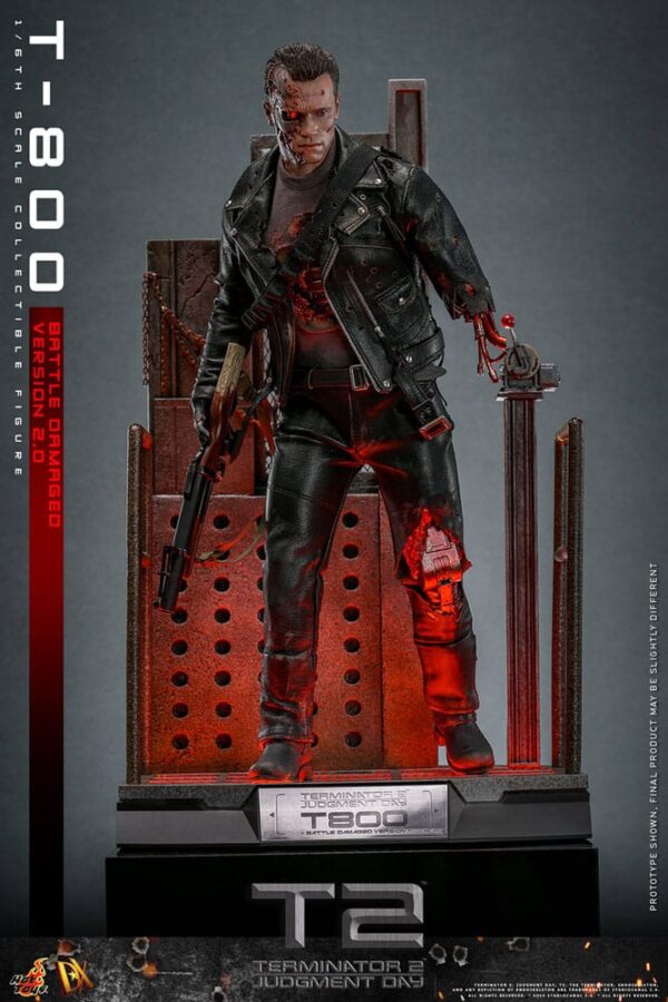 Terminator 2 Movie Masterpiece Akció Figura 1/6 T-800 Battle Damaged Version 2.0 32 cm Terminator 2 Movie Masterpiece Akció Figura 1/6 T-800 Battle Damaged Version 2.0 32 cm