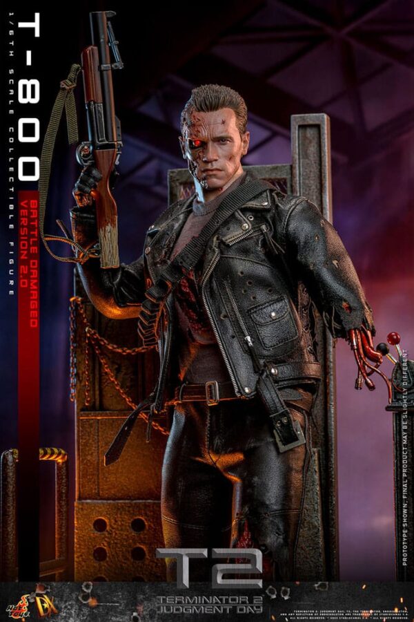 Terminator 2 Movie Masterpiece Akció Figura 1/6 T-800 Battle Damaged Version 2.0 32 cm Terminator 2 Movie Masterpiece Akció Figura 1/6 T-800 Battle Damaged Version 2.0 32 cm