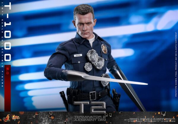 Terminator 2 Movie Masterpiece Akció Figura 1/6 T-1000 (2.0) 31 cm