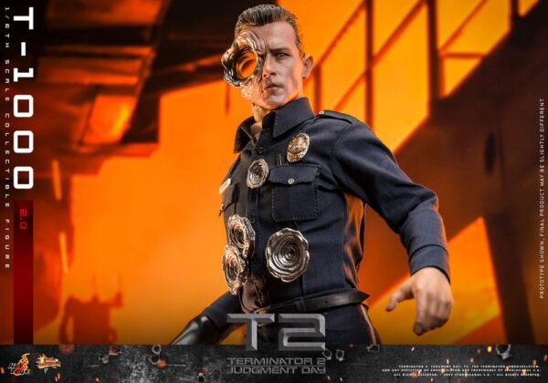 Terminator 2 Movie Masterpiece Akció Figura 1/6 T-1000 (2.0) 31 cm