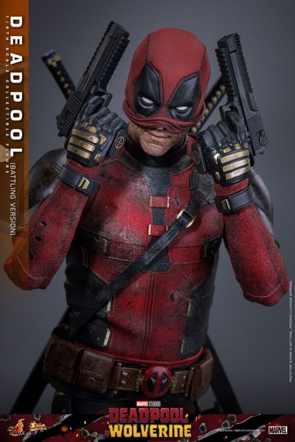 Deadpool & Wolverine Movie Masterpiece Akció Figura 1/6 Deadpool (Battling Version) 31 cm