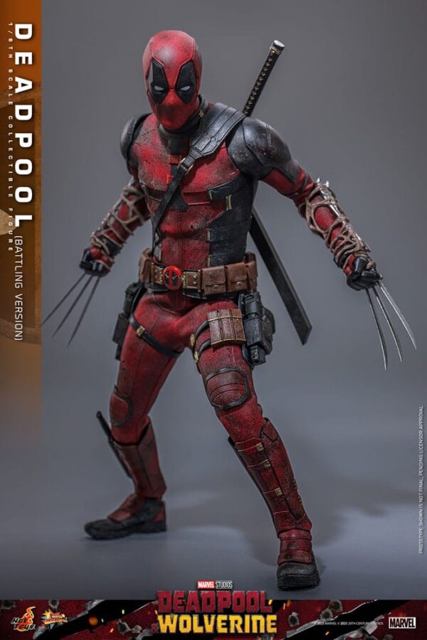 Deadpool & Wolverine Movie Masterpiece Akció Figura 1/6 Deadpool (Battling Version) 31 cm