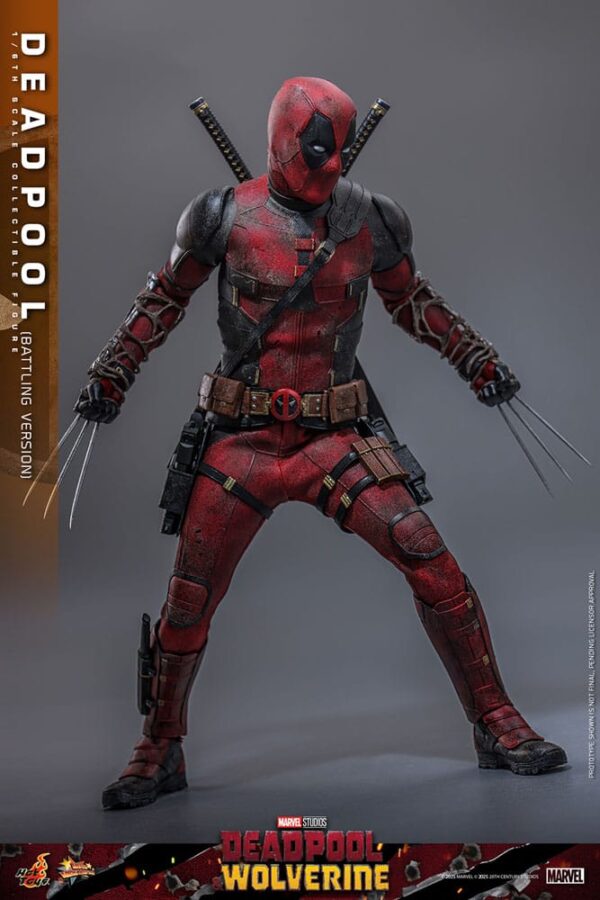 Deadpool & Wolverine Movie Masterpiece Akció Figura 1/6 Deadpool (Battling Version) 31 cm