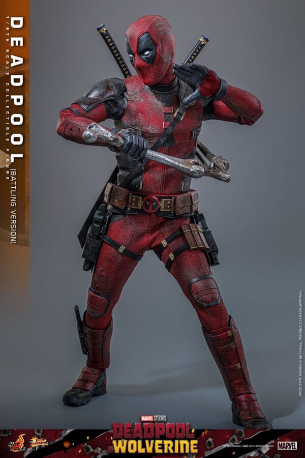 Deadpool & Wolverine Movie Masterpiece Akció Figura 1/6 Deadpool (Battling Version) 31 cm