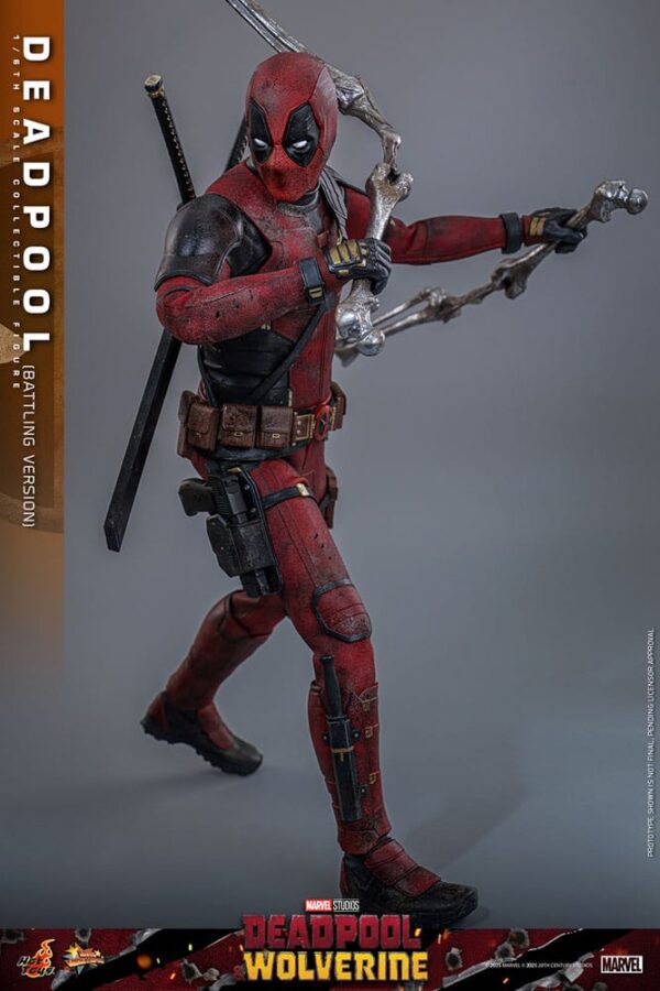 Deadpool & Wolverine Movie Masterpiece Akció Figura 1/6 Deadpool (Battling Version) 31 cm