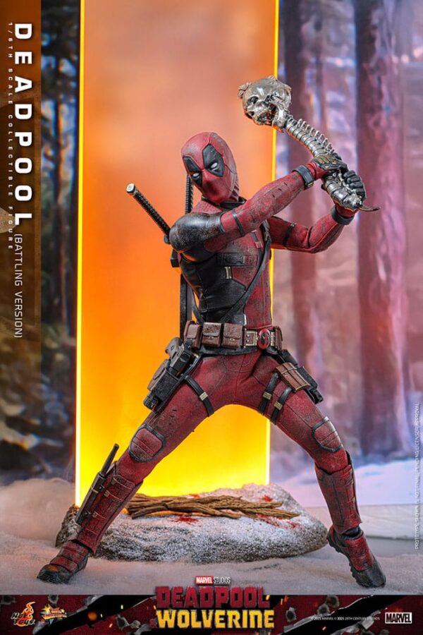 Deadpool & Wolverine Movie Masterpiece Akció Figura 1/6 Deadpool (Battling Version) 31 cm