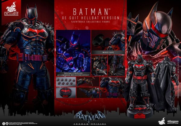 Batman Arkham Origins Videogame Masterpiece Akció Figura 1/6 XE Suit Hellbat Version Hot Toys Exclusive 33 cm Batman Arkham Origins Videogame Masterpiece Akció Figura 1/6 XE Suit Hellbat Version Hot Toys Exclusive 33 cm